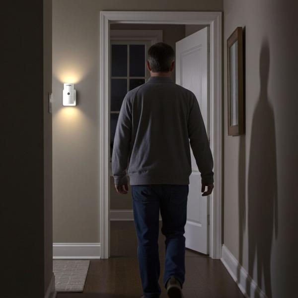 Steckdosen-Nachtlicht dimmbar mit PIR- & Dämmerungssensor – Intelligente Steckdosenlampe mit Bewegungsmelder, 10 LEDs für Flur & Schlafzimmer