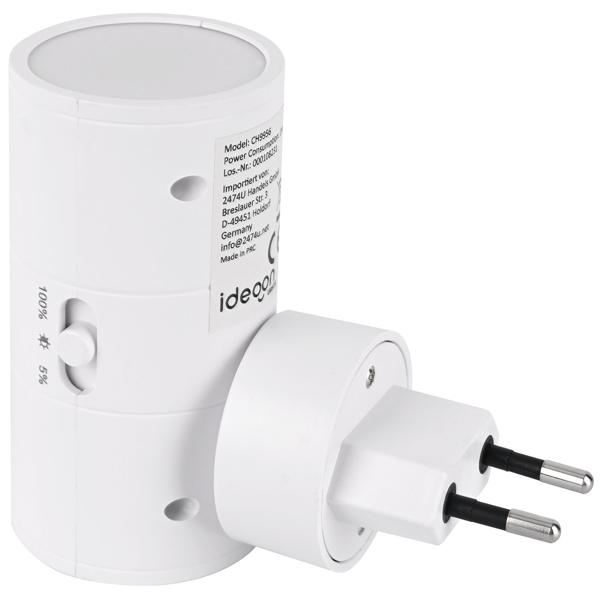 Steckdosen-Nachtlicht dimmbar mit PIR- & Dämmerungssensor – Intelligente Steckdosenlampe mit Bewegungsmelder, 10 LEDs für Flur & Schlafzimmer