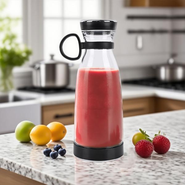 Mobiler Smoothie Maker 300ml, Akku: Elektrisch, trendig, kompakt & leistungsstark – Ihr portabler Vitamin-Kick Mixer für unterwegs & Fitness