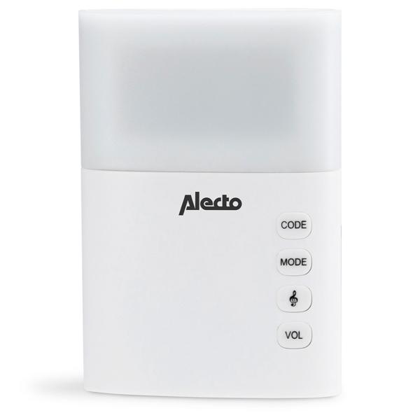 Kabellose Türklingel mit Lichtsignal, 35 verschiedene Melodien, IP44, Funk Türklingel im modernen Design, einfache Installation, grosse Reichweite, Top Empfang