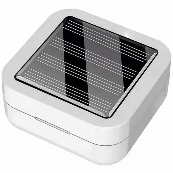 Kabellose In-Ear-Kopfhörer mit Solar-Ladecase, Weiss: Bluetooth 5.0, Touch-Control – Ein stylischer Begleiter für Musik & Telefonie ohne Kabel-Salat