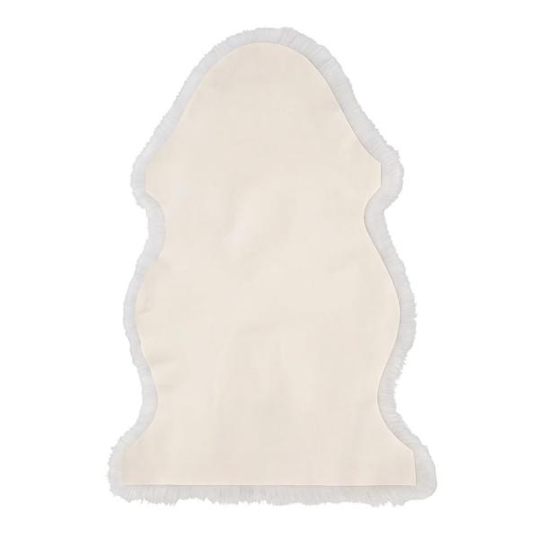 Echte Schaffelle 2er-Set - Flauschig & Weich Grau Elfenbein - 90x60cm - Teppich, Bettvorleger, Sitzauflage - Natur & Gemütlich - 100% Schaffell & Leder