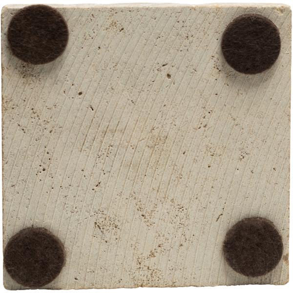 3er-Set Hamam-Seife mit Olivenöl und Travertin-Seifenablage - Luxuriöse Hautpflege für Bad & WC - Beige Seife, hellbraune Ablage 10x10cm aus Troja