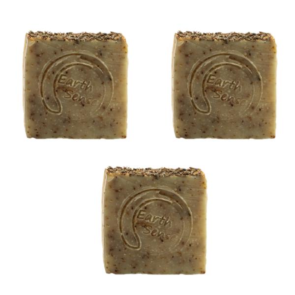 3er-Set Bio Seife mit Lavendel & Rosmarin - Handgemacht, palmölfrei, vegan, 100g - Mit 72% kaltgepressten Bio-Ölen - Pflegend & nachhaltig