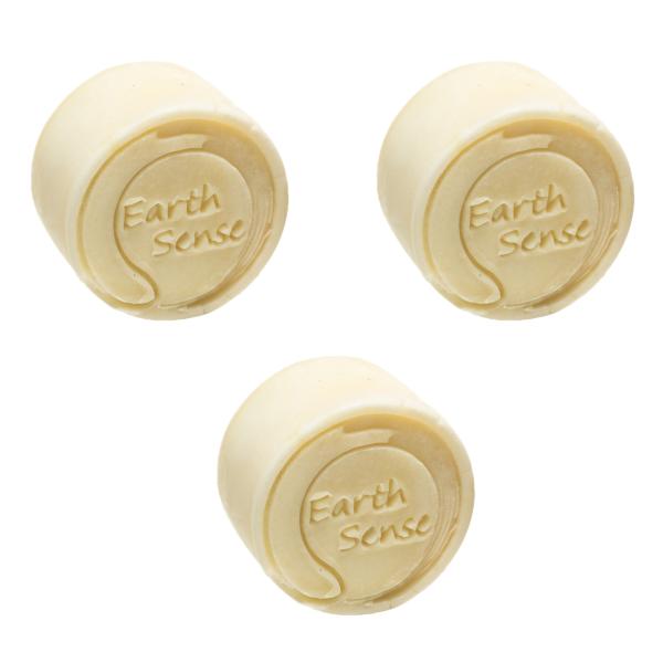 3er-Set Festes Bio Shampoo Patchouli-Duft - Palmölfrei - Handgefertigt mit Argan-Öl & 77% kaltgepressten Ölen - Vegan, nachhaltig, 60g