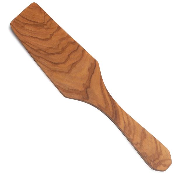 Tortenheber Kuchenheber Pizzaschieber Olivenholz 25 cm - Hygienisch & bakterienresistent - Handgefertigt in Italien - Schonend für Oberflächen
