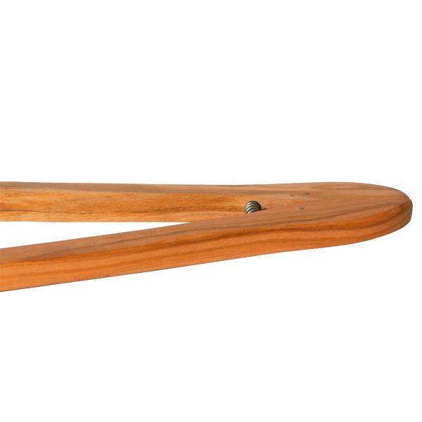 Holzzange Olivenholz mit Feder - vielseitige Salat-, Grill- & Küchenzange 25cm - handgefertigt, 100% unbehandeltes Naturholz aus Italien, geölt