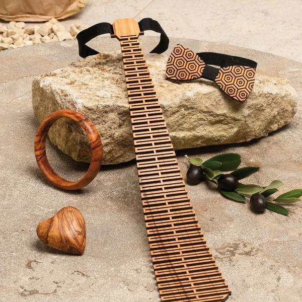 Olivenholz Handschmeichler Herz - Glücksbringer Talisman Dekoartikel - 5x5cm Unikat Handarbeit Italien - 100% Natur & MOCA-zertifiziert