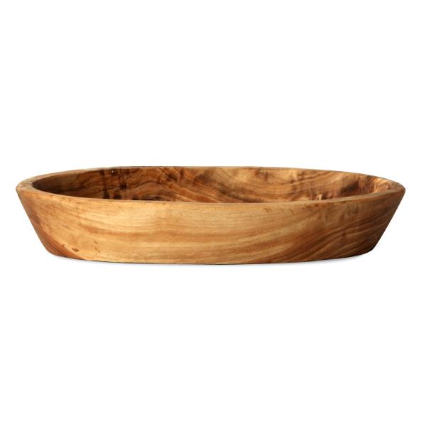 Olivenholz Schale oval - kleine Holzschale für Snacks Dips Süssigkeiten - 12x8x2,5cm - handgefertigt geölt Unikat aus Italien- MOCA-zertifiziert