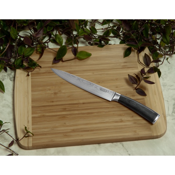 Bambus-Schneidebrett, rechteckig, abgerundete Ecken, 40 x 30 x 1,9 cm