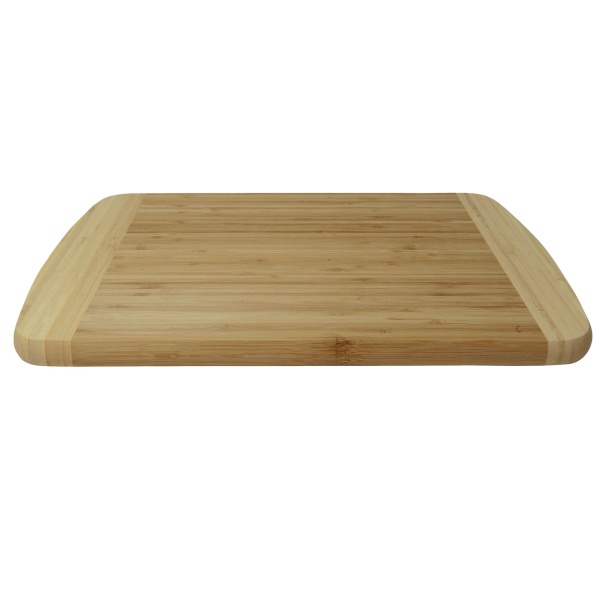 Bambus-Schneidebrett, rechteckig, abgerundete Ecken, 40 x 30 x 1,9 cm