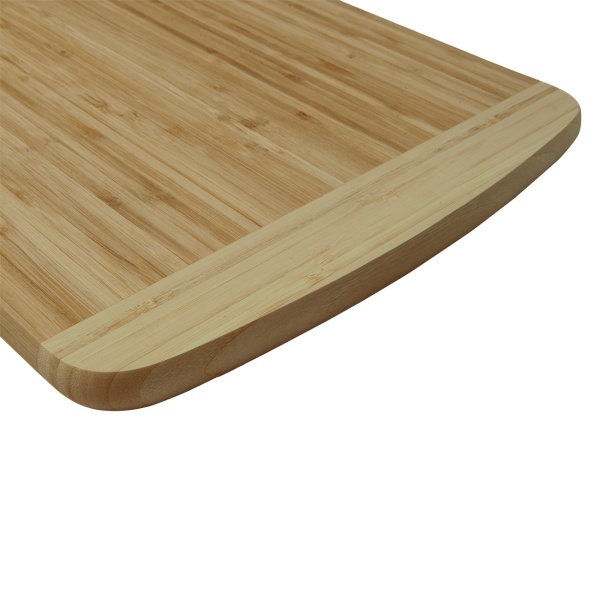Bambus-Schneidebrett, rechteckig, abgerundete Ecken, 40 x 30 x 1,9 cm