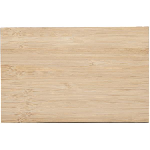 Grusskarte aus Bambus - Meine Heldin Schriftzug - Handgeschrieben mit Stift Tusche Schreibfeder - Edle Holzmaserung 9x14x0.3cm Hellbraun