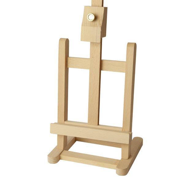 Tischstaffelei aus Massivholz - Höhenverstellbare Leinwand-Staffelei 13x20cm - Klappbar für Acryl-, Öl- & Aquarellmalerei - Ideal als Bild- & Buchhalter