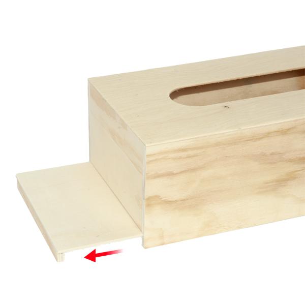 Kosmetiktuch-Box aus Holz Natur Taschentuchspender - Stilvolles Bad-Accessoire für Zuhause & Reise - 25x13x9,2 cm - HDF Braun mit grosser Öffnung
