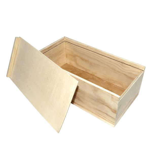 Kosmetiktuch-Box aus Holz Natur Taschentuchspender - Stilvolles Bad-Accessoire für Zuhause & Reise - 25x13x9,2 cm - HDF Braun mit grosser Öffnung