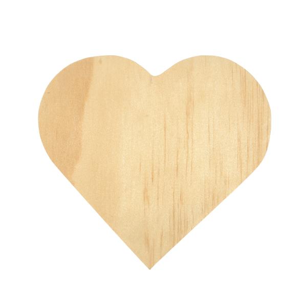 Holzbox Herz mit Magnetverschluss - Aufbewahrungsbox aus Piniensperrholz natur 15x15x4cm - Ideal für Geschenke & Deko - Zum Bemalen