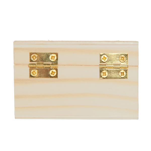 Holz Aufbewahrungsbox mit Herz - Naturdesign für Schlüssel & Geschenke - 7,5x8x4,5 cm - Zum Bemalen & Dekorieren - Piniensperrholz