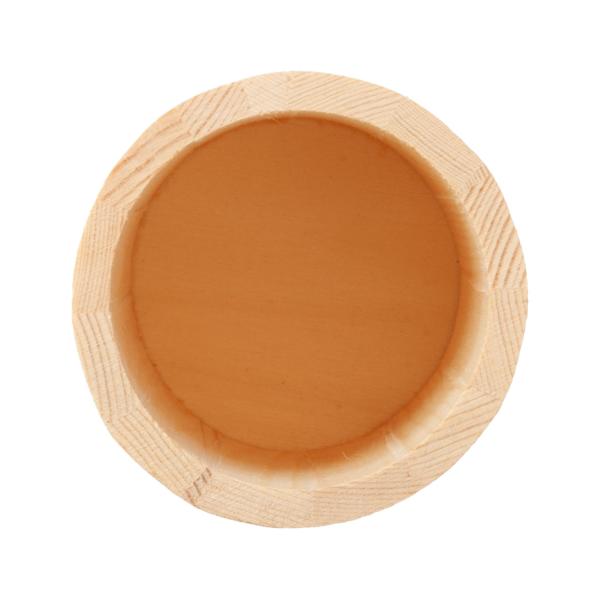 Runder Holz-Stiftehalter Natur - Nachhaltige Schreibtisch-Organisation - 10x8 cm - Ideal zum Bemalen & Dekorieren für Büro, Küche & Schlafzimmer