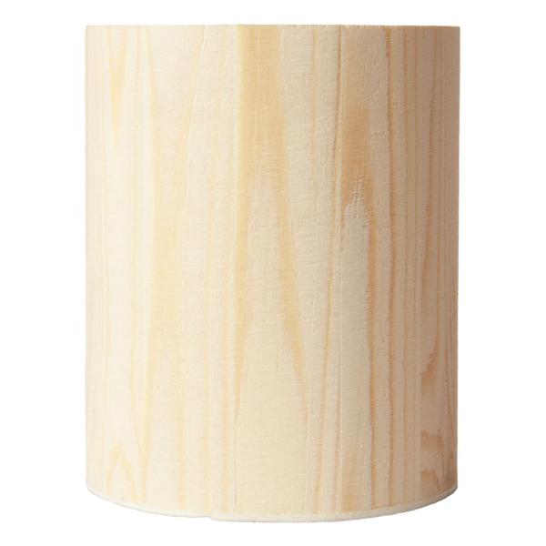 Runder Holz-Stiftehalter Natur - Nachhaltige Schreibtisch-Organisation - 10x8 cm - Ideal zum Bemalen & Dekorieren für Büro, Küche & Schlafzimmer