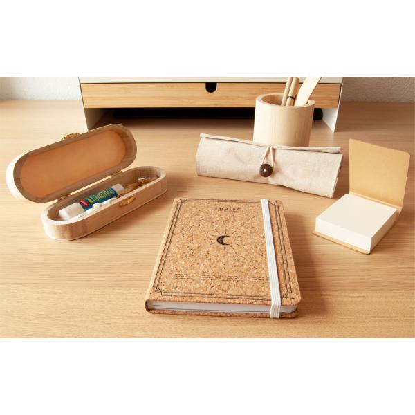 Runder Holz-Stiftehalter Natur - Nachhaltige Schreibtisch-Organisation - 10x8 cm - Ideal zum Bemalen & Dekorieren für Büro, Küche & Schlafzimmer