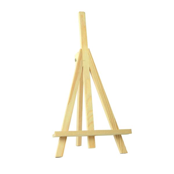 Tischstaffelei aus Massivholz 14x25cm - Höhenverstellbar & klappbar für Anfänger, Hobbykünstler - Deko-Halter für Bilder, Gemälde, Bücher & Tablets