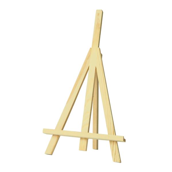 Tischstaffelei aus Massivholz 14x25cm - Höhenverstellbar & klappbar für Anfänger, Hobbykünstler - Deko-Halter für Bilder, Gemälde, Bücher & Tablets