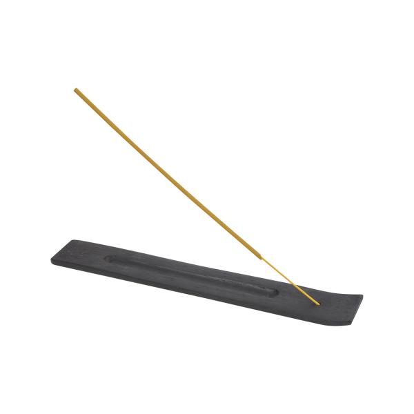 Räucherstäbchenhalter Holz dunkelbraun - Exotischer Aschefänger für harmonische Atmosphäre & positive Energie - Mango Holz 26cm Dekoration Geschenk