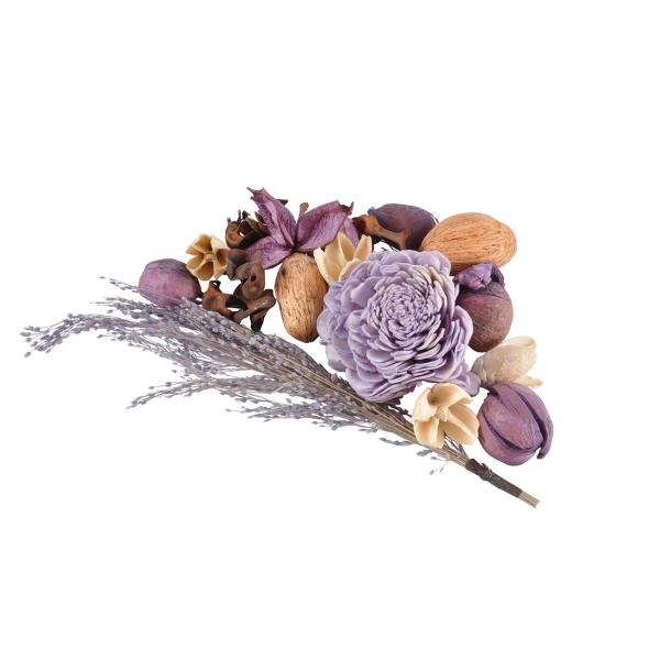 Potpourri-Mix Lavendel 110g - Romantische Deko aus getrockneten Naturmaterialien - Ideal zum Basteln & Dekorieren für Tisch oder Geschenke - Lila