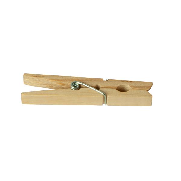 Wäscheklammern aus Holz, 48 Stück, natur