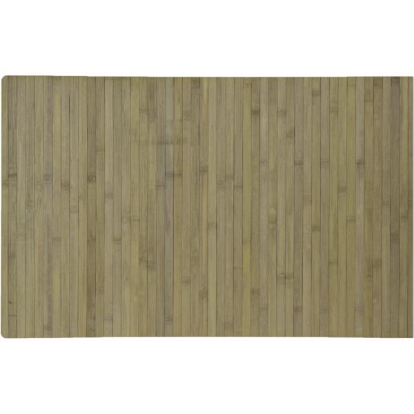 Bodenmatte aus Bambus, hellbraun/grün, 50 x 80 cm