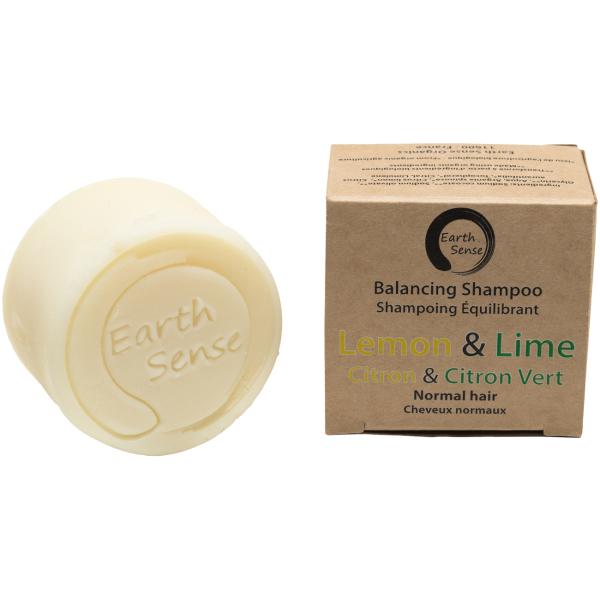 Festes Bio Shampoo - Zitrone & Limette - Palmölfrei, Vegan, Handgefertigt, 60g - Mit 77% kaltgepressten Ölen & Arganöl für alle Haartypen