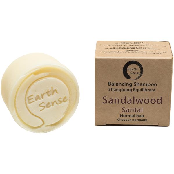 Festes Bio Shampoo mit Argan-Öl & Sandelholz - Palmölfrei, vegan & handgefertigt - 77% kaltgepresste Bio-Öle - Für alle Haartypen - 60g