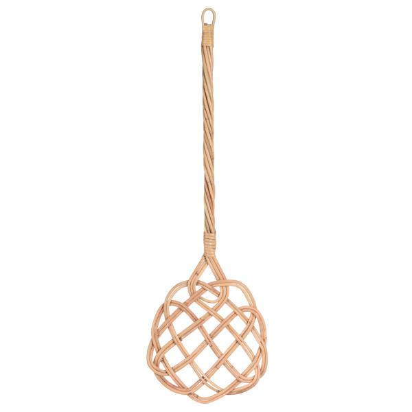 Teppichklopfer Kubu-Rattan Braun - Effektive & umweltschonende Reinigung von Teppichen, Vorlegern, Matten - Entfernt Staub, Schmutz, Tierhaare, Milben