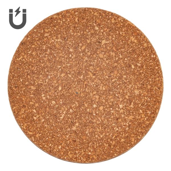 Magnetischer Kork Untersetzer für Töpfe Pfannen Karaffen - Haftet automatisch am Boden - 21x21cm - Schutz vor Brandflecken Kratzern