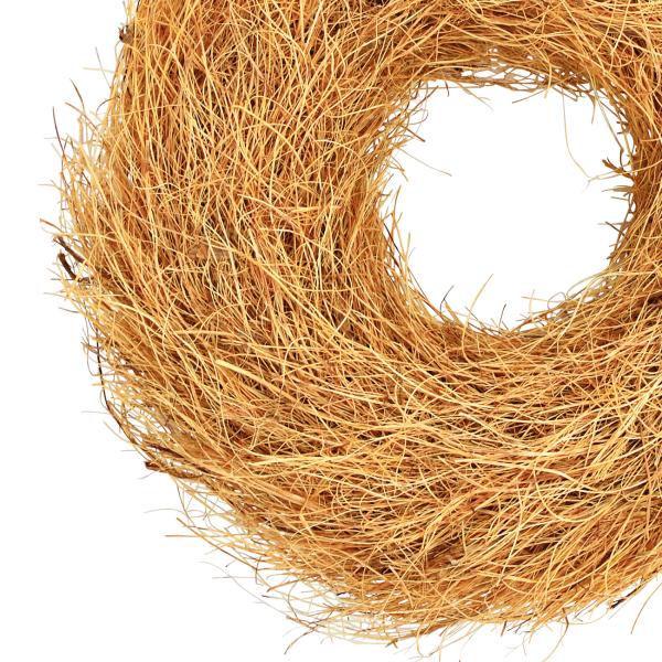 Sisalwurzel Kranz - Natürlicher Deko-Kranz mit Schnur zum Aufhängen - Braun, 28x28x8cm - Vielseitige Dekoration für Innenräume & kreative Gestaltung