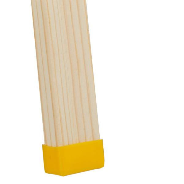 Kindertafel Standtafel aus Kiefernholz - Beidseitig mit Kreidetafel, Whiteboard & Magnetismus - Höhenverstellbar - Ablagefach - Klappbar braun/grün/weiss