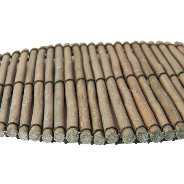 Natur Untersetzer Fisch Korbweide - für Töpfe Teller Schüsseln - 36x20,5x1,5cm braun - Tischdekoration mediterran - Schutz & Deko