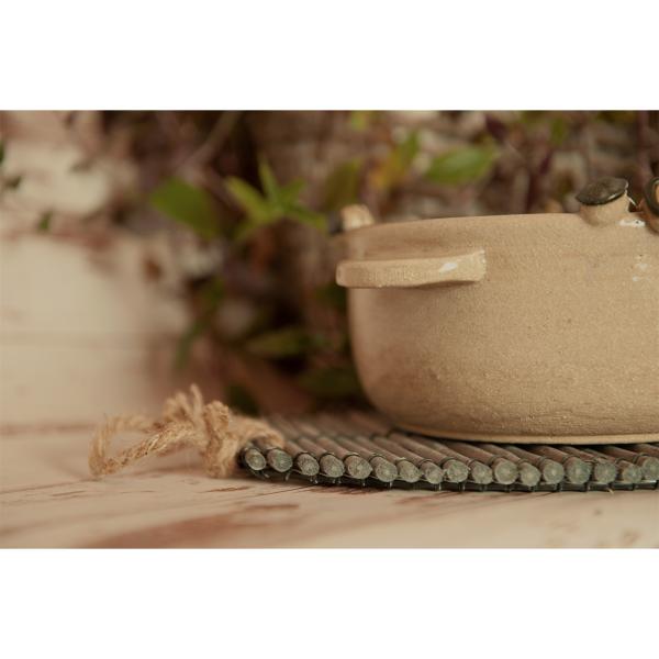 Natur Untersetzer Fisch Korbweide - für Töpfe Teller Schüsseln - 36x20,5x1,5cm braun - Tischdekoration mediterran - Schutz & Deko