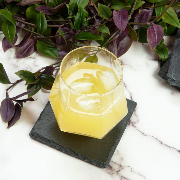 8er-Set Schiefer-Untersetzer - Edle, quadratische Glasuntersetzer anthrazit - Für Gläser, Tassen, Flaschen - 10x10cm - Robust, stabil, hitzebeständig