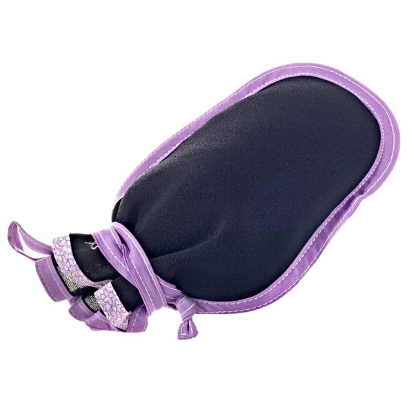 Peelinghandschuh Black Butterfly - Sanftes Körperpeeling für Gesicht & Körper - 40% Viskose 30% Acetat 30% Polyester - Anti-Cellulite-Effekt