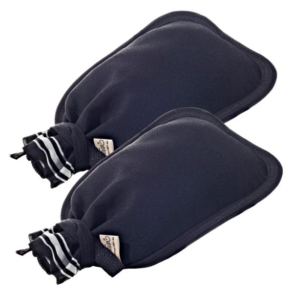 2er-Set Hamam Peelinghandschuh Deluxe - Sanftes Körperpeeling für Gesicht & Körper - Hochwertige Materialien, schadstofffrei, Anti-Cellulite