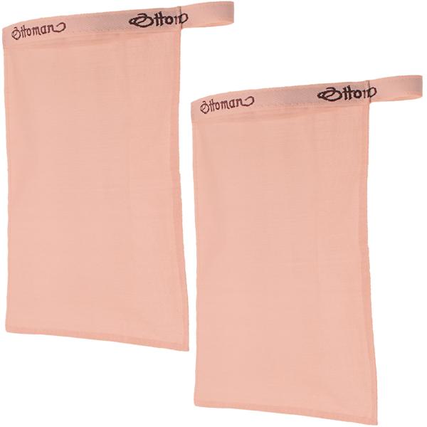 Hamam Peelinghandschuhe Kokonseide 2er-Set - Sanftes Körperpeeling für Gesicht & Körper - 100% reine Seide - Schadstofffrei & hautfreundlich