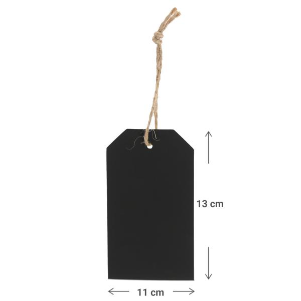 6er-Set Kratzpapier Geschenkanhänger Regenbogen - Etiketten zum Aufhängen für fantasievolle Gestaltung - Schwarz/Bunt Papier 11x13x0,4cm