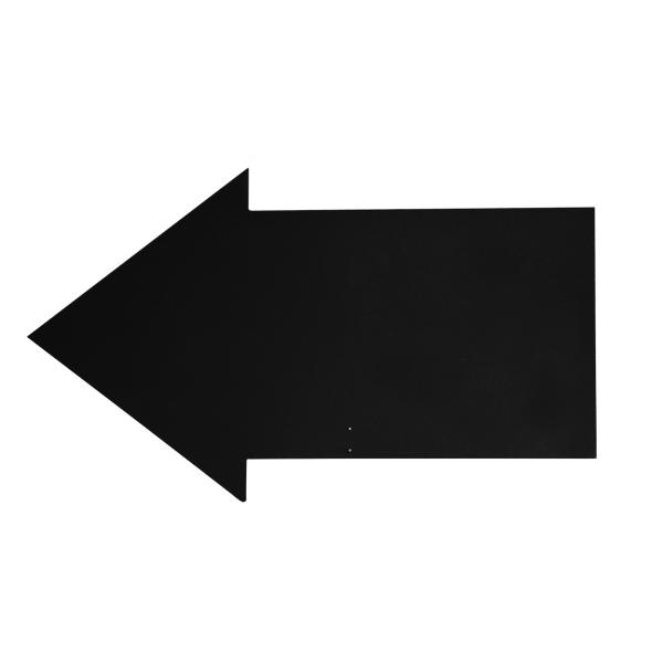 Kreidetafel Pfeil 50x30cm aus Holz - Wiederverwendbares Gartenschild für Kräutergarten Pflanzenkästen - Beschriftbar mit Kreide - Braun/Schwarz Deko