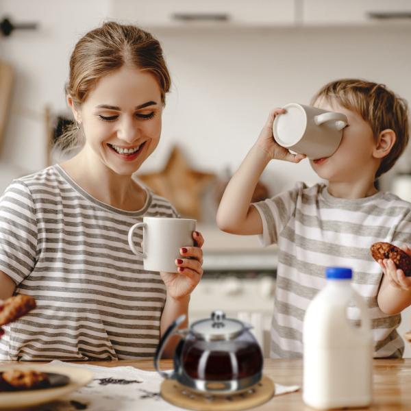 Bambus Untersetzer 4er Set rund - Topfuntersetzer mit Gitter-Optik für effektiven Hitzeschutz - Ø 20 cm - robust & leicht abwischbar