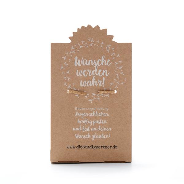 Wunscherfüller Glas - Pusteblume im Glas mit Korkverschluss - Handgefertigt - Ø4.5xH7.5cm - Ideal für Hochzeit Geburtstag Taufe Prüfung - 100% Natur