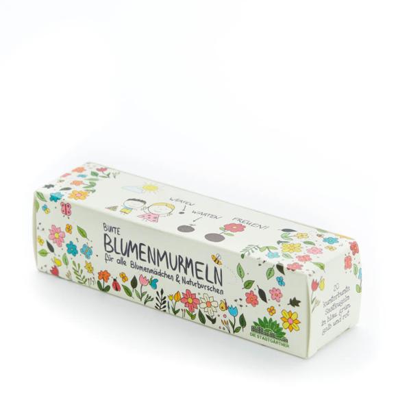 Blumenmurmeln 25er-Set für Kinder – Bunte Saatbomben zum einfachen Pflanzen vielfältiger Blumen – 24 Sorten, 100% Naturmaterialien, handgefertigt