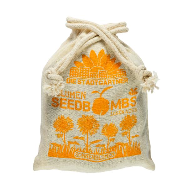 Samenbomben Sonnenblume 8er-Set - 5 verschiedene Sorten für Garten & Balkon - Handgemacht aus Naturmaterialien - Bis 2 Jahre haltbar