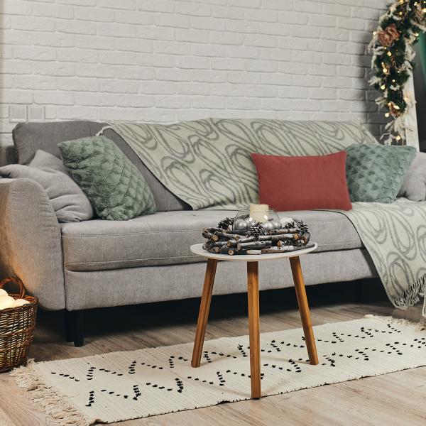 4er-Set Deko-Kissen - Wasserabweisendes Outdoorkissen terra - 50x30x10 cm - UV-Schutz - Recyceltes Material - Madison Ökostoff